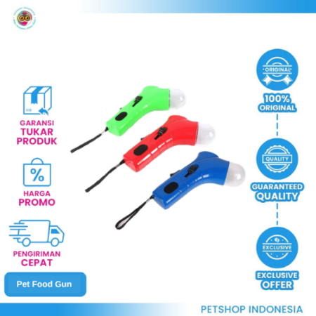 Pet Food Gun – Alat Pelontar Makanan Anjing dan Kucing