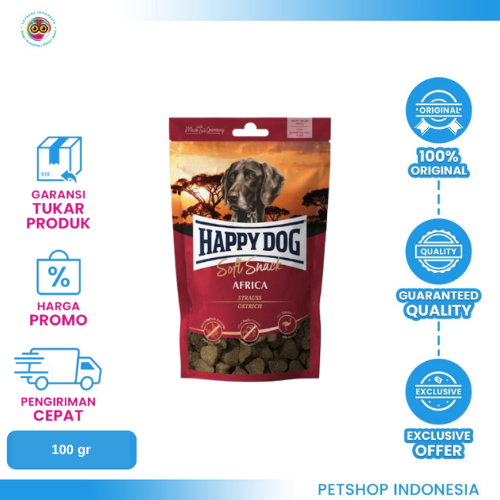 453 Happy Dog Supreme Soft Snack Sensible Africa 100g – Camilan Anjing Premium
