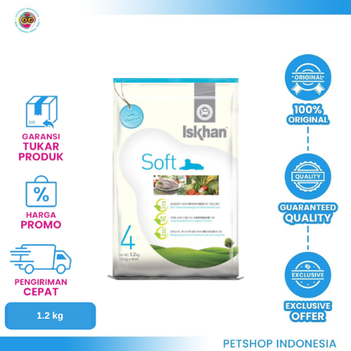 453 ISKHAN 4 Adult SOFT 1,2kg – Makanan Anjing Dewasa Tekstur Lembut dan Bergizi