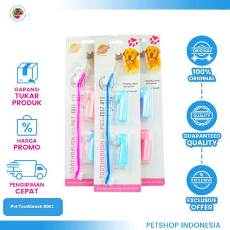 Pet Toothbrush B001 - Sikat Gigi Anjing & Kucing