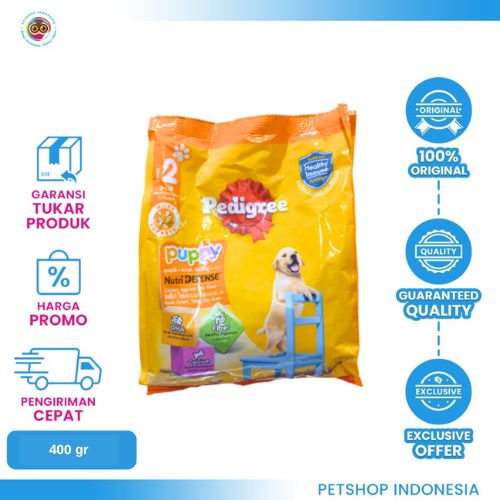 454 Pedigree Puppy Chicken & Egg Dry 400gr – Makanan Anak Anjing