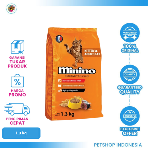 456 Minino Tuna 1.3kg – Makanan Kucing Lezat dan Bergizi