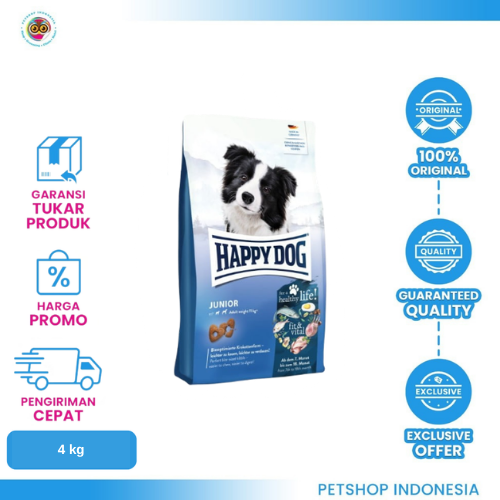 457 Happy Dog Supreme Young Junior Original 4 Kg – Makanan Anjing Junior