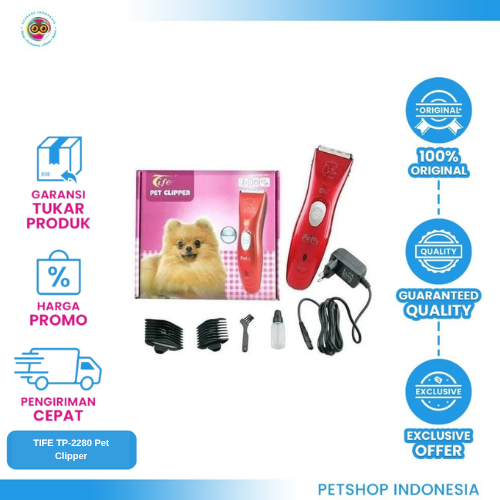 458 TIFE TP-2280 Pet Clipper – Alat Cukur Hewan Anjing dan Kucing