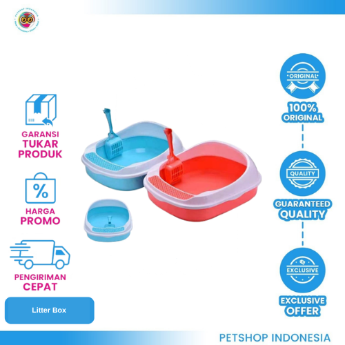 459 Kotak Pasir Kucing JMS #14 + Scoop – Cat Litter Box Praktis dan Higienis