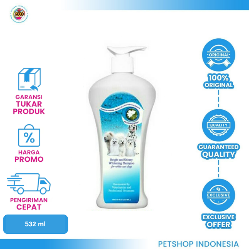 461 Raid All Bright and Shinny Whitening Shampoo 532 mL – Shampoo Anjing untuk Bulu Cerah dan Berkilau