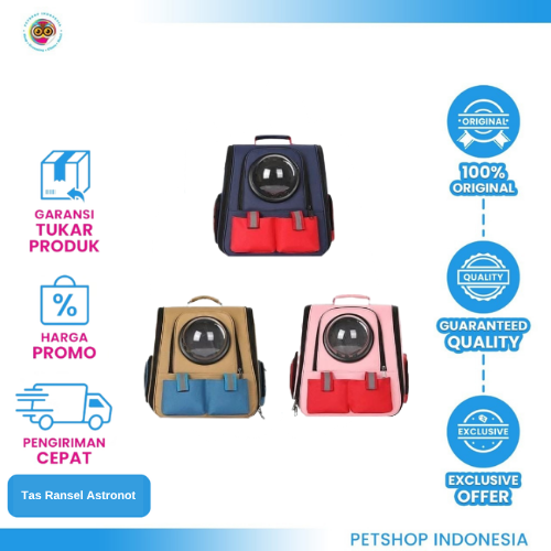 461-8 (1) KHUSUS INSTAN Tas Ransel Astronot Lipat - Pet Carrier PC#63