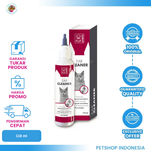 461 M-Pets Cat Ear Cleaner 118 ml – Pembersih Telinga Kucing