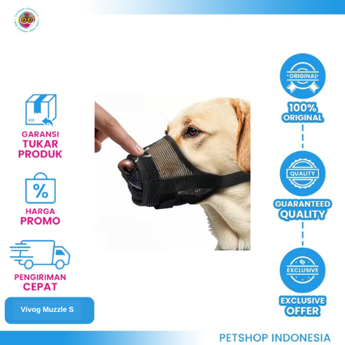 462 Vivog Muzzle - Penutup mulut Anjing Size S
