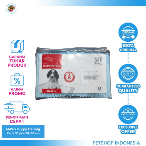 462 M-Pets Puppy Training Pads 30 pcs 45x60 cm – Alas Pipis Anjing