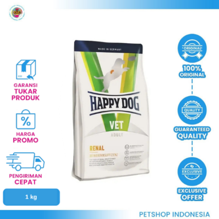 Happy Dog Vet Diet Renal 1 kg – Makanan Khusus untuk Anjing dengan Masalah Ginjal