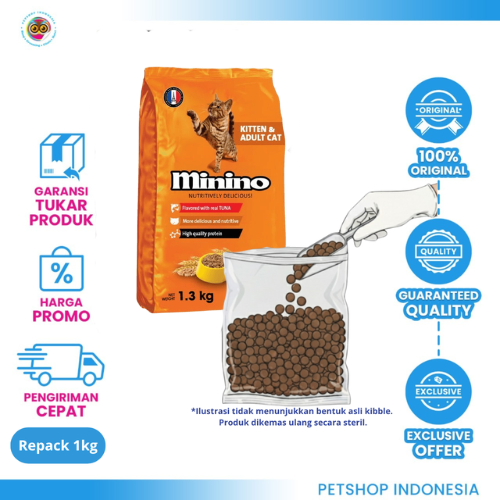 463 Minino Tuna Repack 1kg – Makanan Kucing Bergizi dan Lezat