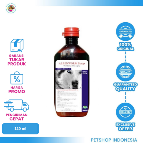 463 Raid All Albenworm Dog Syrup – Obat Cacing Anjing yang Efektif dan Aman