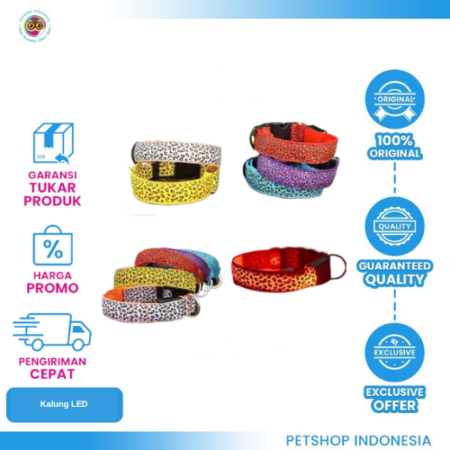 Kalung Anjing Leopard LED – Aksesori Aman dan Stylish untuk Aktivitas Malam
