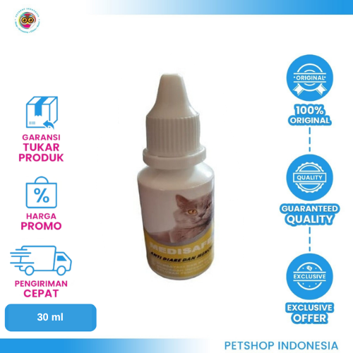 464 MEDISAFE Anti Diare 30 ml – Obat Diare Kucing