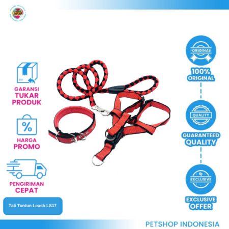 Tali Tuntun Leash LS17 – Harness Anjing Kucing