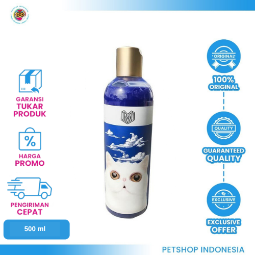 469 Volk Pets Cat Shampoo Whitening 500ml – Shampo Kucing untuk Bulu Putih Lebih Cerah dan Berkilau