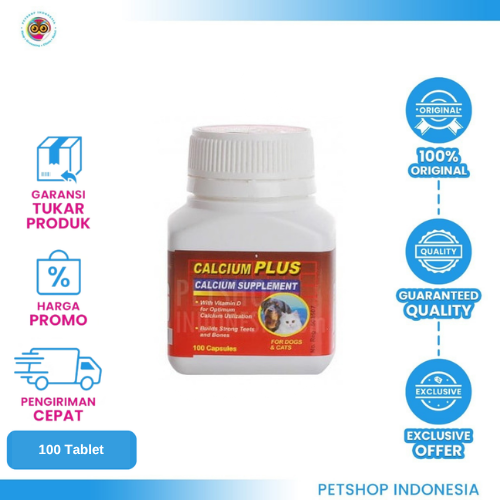 471 Raid All Calcium Plus for Dog & Cat 100 Tablet – Suplemen Kalsium untuk Tulang dan Gigi yang Lebih Kuat