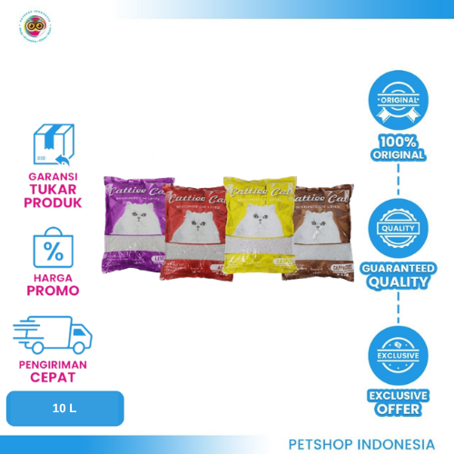 475 Cattiee Cat Litter 10L - Pasir Gumpal Wangi Kucing