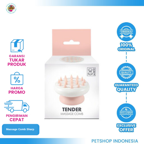 477 M-Pets Soft Massage Comb Coarse Teeth – Sisir Pijat Lembut