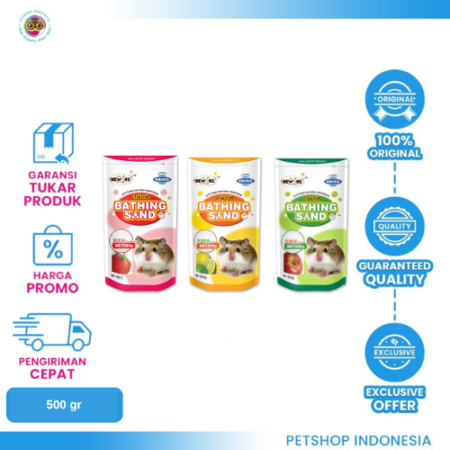 Small Animal Bathing Sand 500gr – Pasir Hamster Berkualitas untuk Mandi Kering