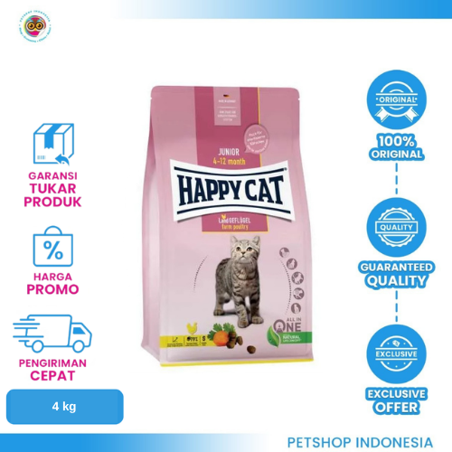 478 Happy Cat Supreme Junior 4kg – Makanan Kering untuk Anak Kucing
