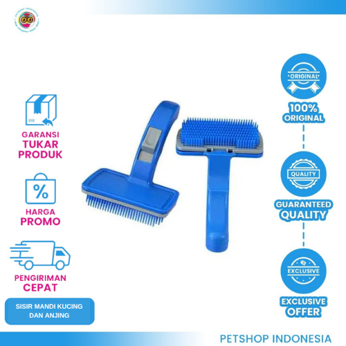 485 SISIR PLASTIK OTOMATIS ANJING KUCING SIZE L – GROOMING PRAKTIS DAN EFEKTIF