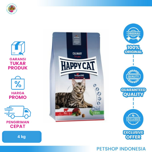 489 Happy Cat Bavarian Beef (Voralpen Rind) 4Kg - Makanan Kering Kucing