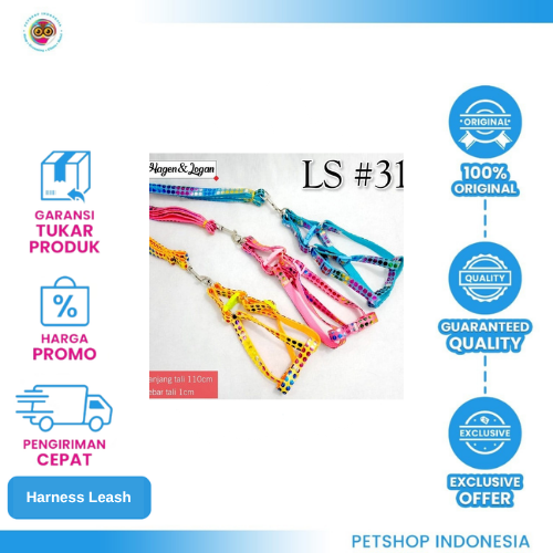 492 JMS Leash (LS 31 Dots) – Tali Tuntun Anjing Motif Bulat