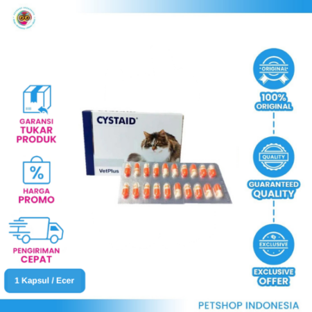 Cystaid Plus 1 Kapsul – Suplemen Efektif untuk Mengatasi Masalah Saluran Kencing Kucing
