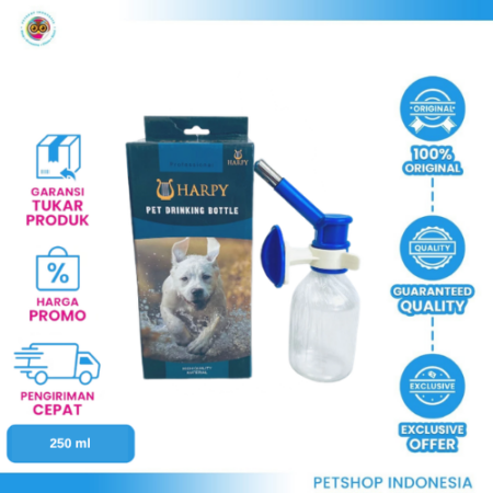 HARPY HP2501 Pet Drinking Bottle 250ml Nozzle 13mm - Tempat Minum Hewan