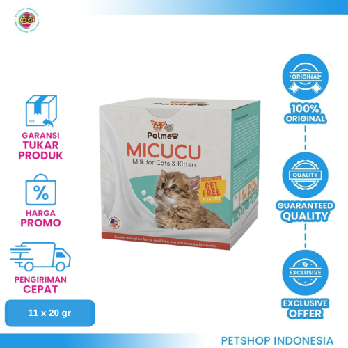 495 Micucu Milk for Cats & Kitten 1 Dus – Susu Bergizi untuk Hewan Peliharaan