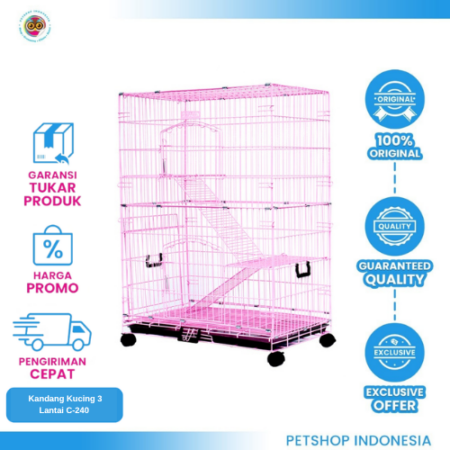 Octagon Kandang Kucing 3 Lantai C-240