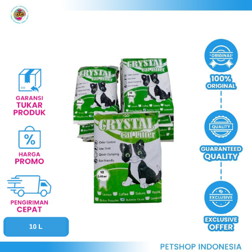 496 Crystal Cat Litter 10L - Pasir Kucing