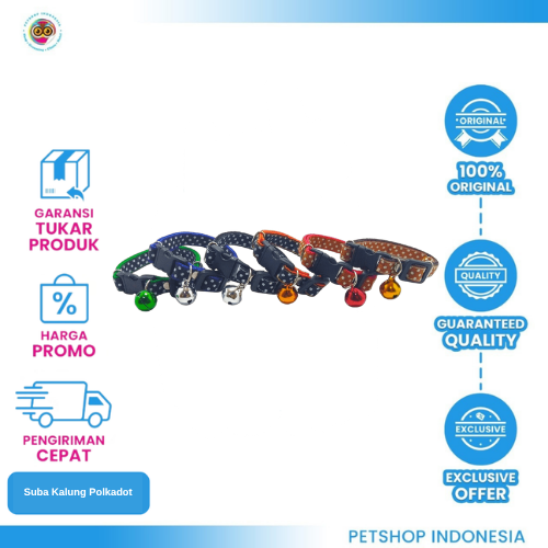 499 Suba Kalung Polkadot – Necklace Kucing Lucu dan Nyaman