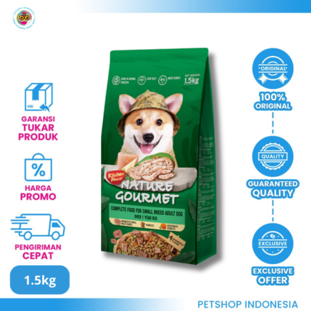 Kitchen Flavor Dog Small Breed Adult 1,5 kg – Makanan Anjing Dewasa Ras Kecil yang Lezat dan Bergizi