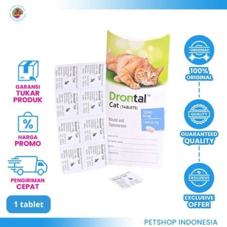 Drontal Cat Tablet – Obat Cacing Kucing Ampuh untuk Perlindungan Menyeluruh