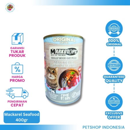 Markotops Cat 400 gr (Mackerel with Seafood)