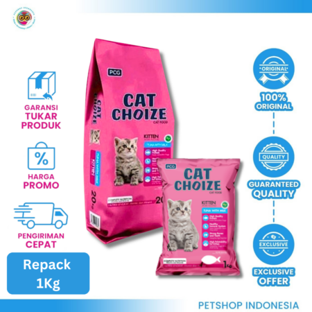 Cat Choize Kitten Tuna 1 kg – Makanan Kering Bernutrisi Lengkap untuk Anak Kucing