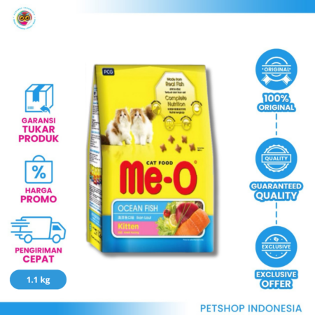 Meo Kitten Ocean Fish 1,1kg – Makanan Kering Bergizi untuk Anak Kucing