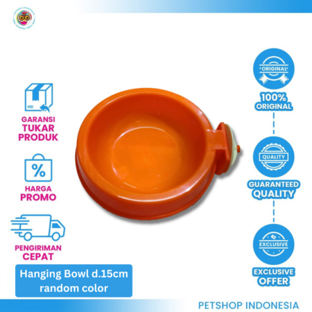 Tempat Makan Jepit Gantung Kelinci Hamster / Easy Pet Dish (L)
