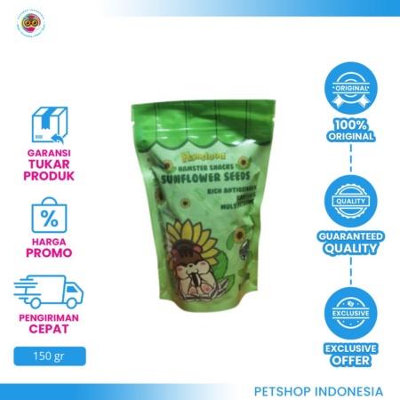 Hamsfood Sunflower 150gr – Kuaci Sehat untuk Hamster dan Hewan Kecil