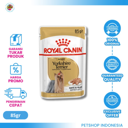 Royal Canin Yorkshire Terrier Adult 85 gr – Makanan Basah Anjing