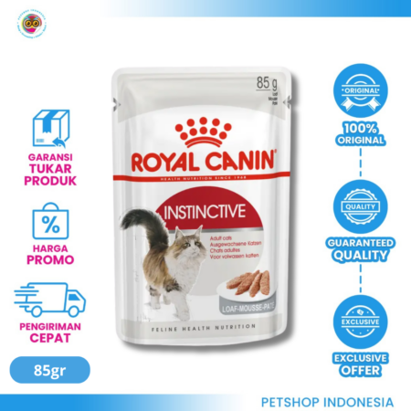 Royal Canin Instinctive in Loaf Pouch 12 pcs x 85gr - Makanan Kucing
