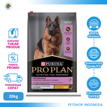 Pro Plan Dog Performance All Size 20kg - Makanan Anjing