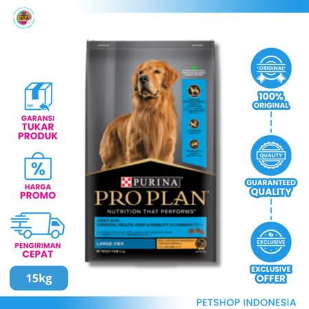 Pro Plan Large Adult Large Chicken 15kg – Makanan Anjing