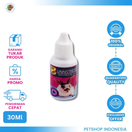 Bunn Stress 30 mL – Obat Anti-Stres Kelinci untuk Menjaga Kesehatan dan Ketenangan