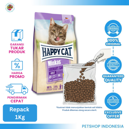 Happy Cat Minkas Urinary Care Repack 1 kg - Makanan Kucing