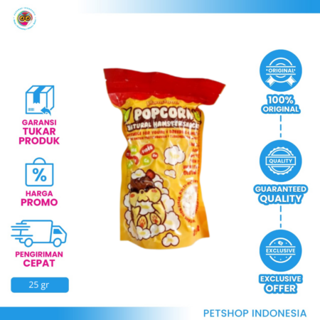 Hamsfood Popcorn 25gr – Makanan Hamster