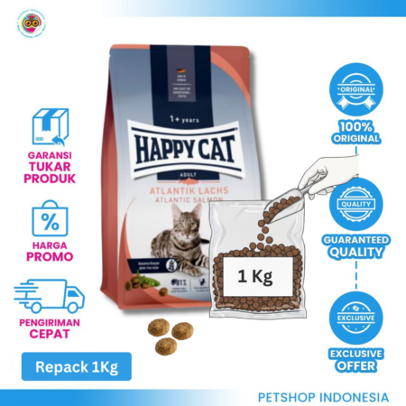 Happy Cat Culinary Atlantic Salmon 1Kg Repack - Makanan Kucing